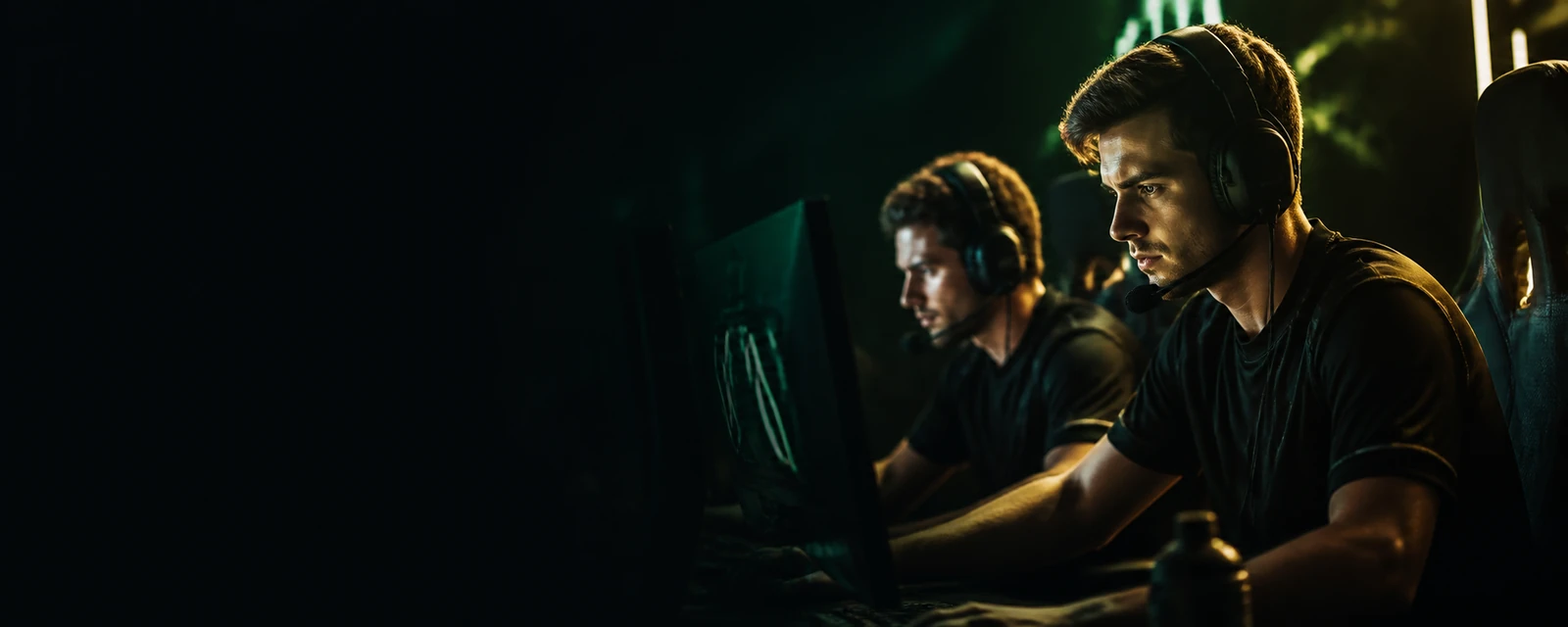 Atleta brasiliano di eSport in un'arena