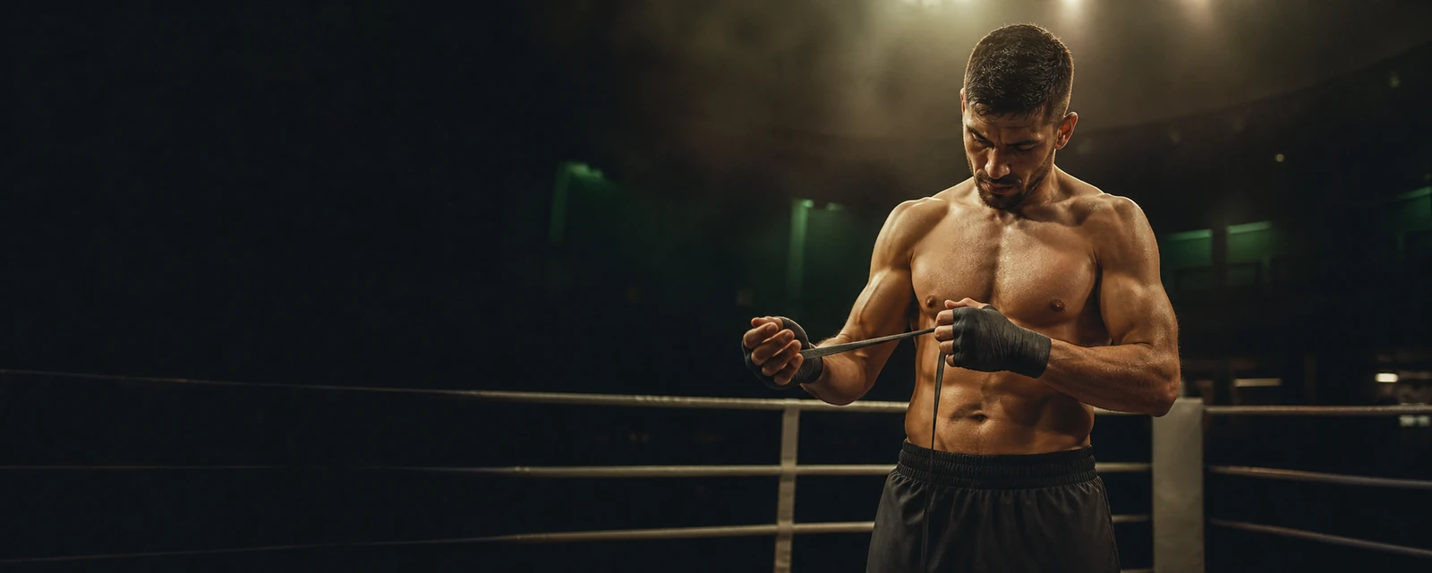 Pugile brasiliano su un ring professionale